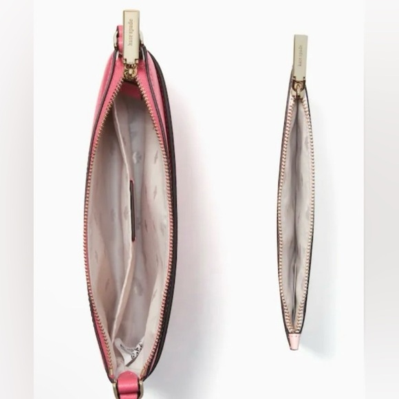Kate Spade NWT Sadie Crossbody Tropical Pink Safiano Leather - Picture 7 of 9